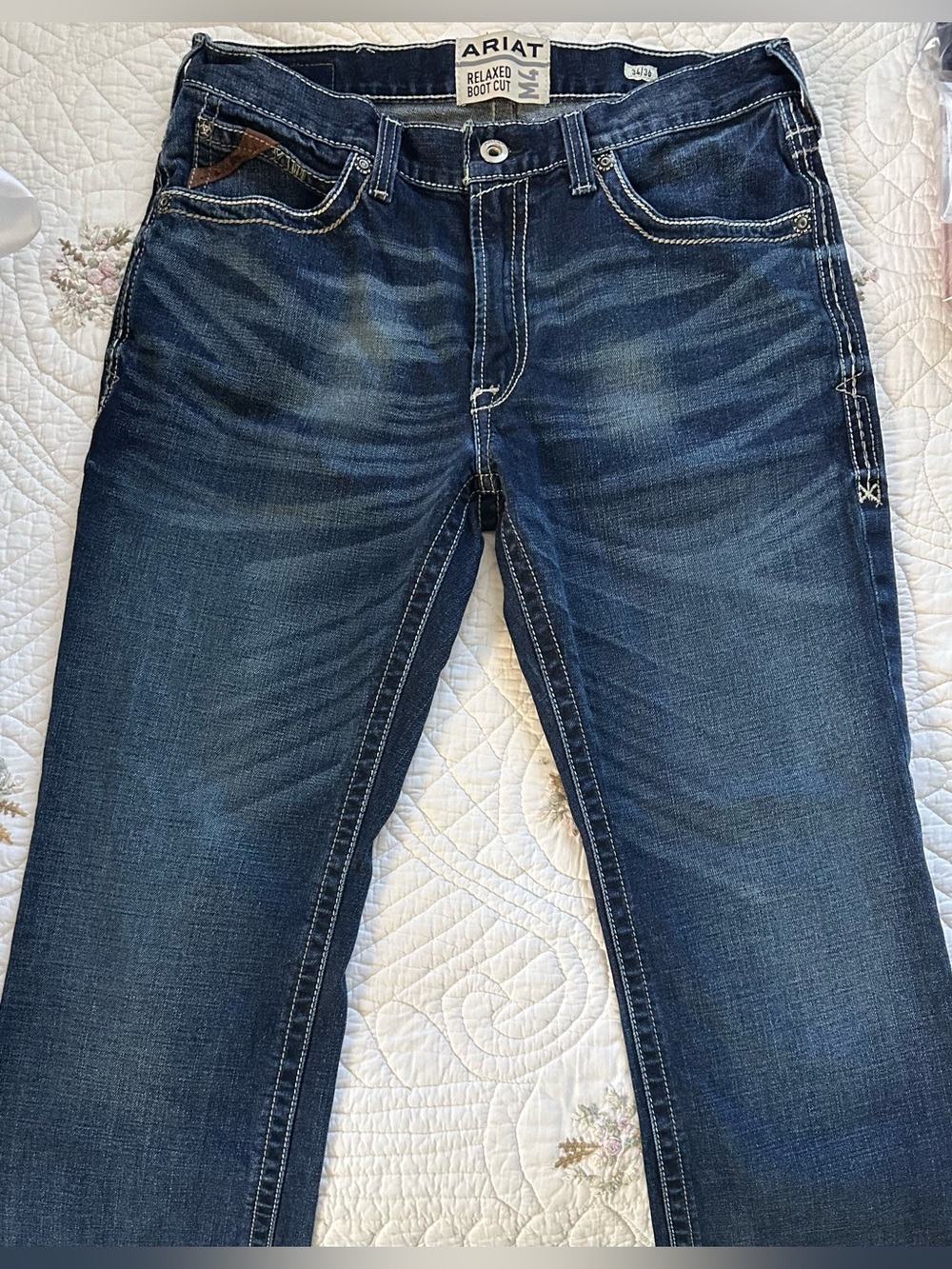 Men’s Ariat M4 Relaxed Boot Cut Jeans~(Length has been altered) - Picture 2 of 7